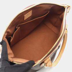 Pre Owned Louis Vuitton Tivoli PM Brown Monogram Canvas Tote Bag