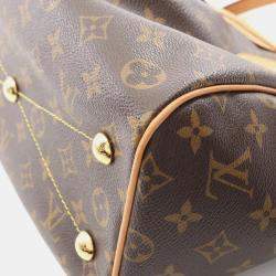 Pre Owned Louis Vuitton Tivoli PM Brown Monogram Canvas Tote Bag