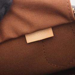 Pre Owned Louis Vuitton Montorgueil PM Brown Monogram Canvas Shoulder Bag