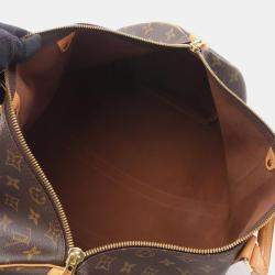 Pre Owned Louis Vuitton Keepall 45 Brown Monogram Canvas Travel Bag