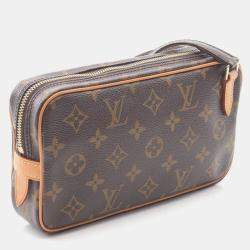 Pre Owned Louis Vuitton Marly Bandouliere Brown Monogram Canvas Shoulder Bag