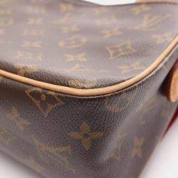 Pre Owned Louis Vuitton Vivacite MM Brown Monogram Canvas Shoulder Bag