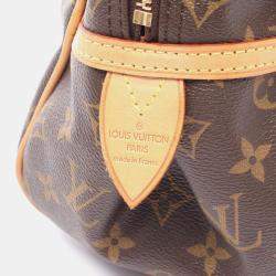 Pre Owned Louis Vuitton Montorgueil PM Brown Monogram Canvas Shoulder Bag