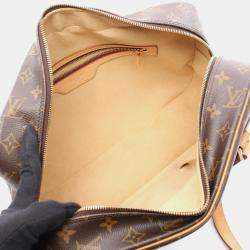 Pre Owned Louis Vuitton Cite GM Brown Monogram Canvas Shoulder Bag