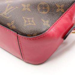 Pre Owned Louis Vuitton Saintonge Brown Monogram Canvas Crossbody Bag