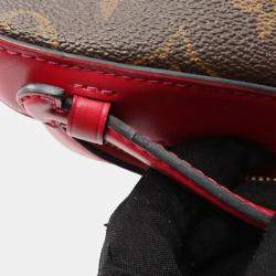 Pre Owned Louis Vuitton Saintonge Brown Monogram Canvas Crossbody Bag