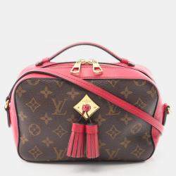 Pre Owned Louis Vuitton Saintonge Brown Monogram Canvas Crossbody Bag