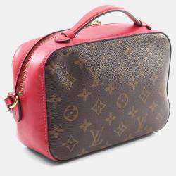 Pre Owned Louis Vuitton Saintonge Brown Monogram Canvas Crossbody Bag