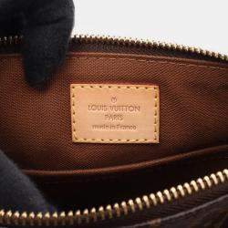Pre Owned Louis Vuitton Pochette Valmy Brown Monogram Canvas Crossbody Bag