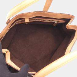 Pre Owned Louis Vuitton Wilshire PM Brown Monogram Canvas Tote Bag
