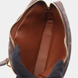 Pre Owned Louis Vuitton Pochette Marly Bandouliere Brown Monogram Canvas Crossbody Bag