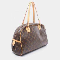 Pre Owned Louis Vuitton Montorgueil GM Brown Monogram Canvas Shoulder Bag