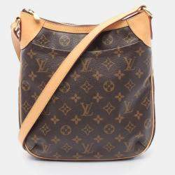 Pre Owned Louis Vuitton Odeon PM Brown Monogram Canvas Crossbody Bag