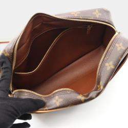 Pre Owned Louis Vuitton Trocadero 27 Brown Monogram Canvas Shoulder Bag