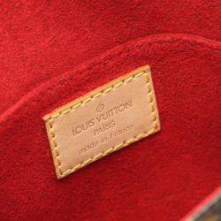 Pre Owned Louis Vuitton Tambourin Brown Monogram Canvas Crossbody Bag
