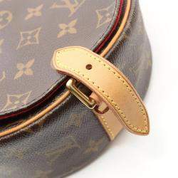 Pre Owned Louis Vuitton Tambourin Brown Monogram Canvas Crossbody Bag