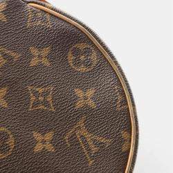 Pre Owned Louis Vuitton Tambourin Brown Monogram Canvas Crossbody Bag