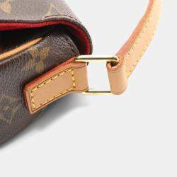 Pre Owned Louis Vuitton Tambourin Brown Monogram Canvas Crossbody Bag