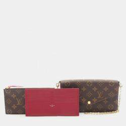 Pre Owned Louis Vuitton Felicie Monogram Canvas Pochette Bag