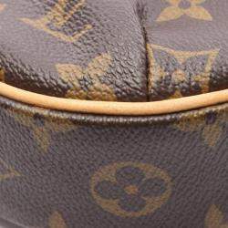 Pre Owned Louis Vuitton Odeon PM Brown Monogram Canvas Crossbody Bag
