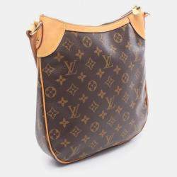 Pre Owned Louis Vuitton Odeon PM Brown Monogram Canvas Crossbody Bag