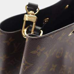Pre Owned Louis Vuitton NeoNoe PM Brown Noir Monogram Canvas Shoulder Bag