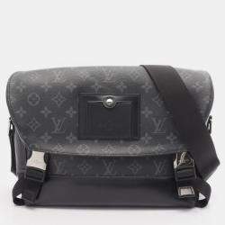 Pre Owned Louis Vuitton Messenger Voyage PM Black Monogram Eclipse Canvas Crossbody Bag