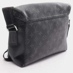 Pre Owned Louis Vuitton Messenger Voyage PM Black Monogram Eclipse Canvas Crossbody Bag