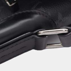 Pre Owned Louis Vuitton Messenger Voyage PM Black Monogram Eclipse Canvas Crossbody Bag