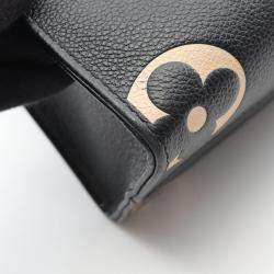 Pre Owned Louis Vuitton OnTheGo PM Black Bicolor Monogram Empreinte Leather Tote Bag
