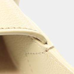 Pre Owned Louis Vuitton Low Key Hobo MM Limestone Leather Shoulder Bag