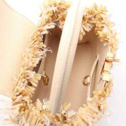 Pre Owned Louis Vuitton Capucines BB Tweed/Leather Top Handle Bag