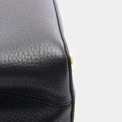 Pre Owned Louis Vuitton Capucines BB Black Leather Shoulder Bag