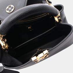 Pre Owned Louis Vuitton Capucines BB Black Leather Shoulder Bag