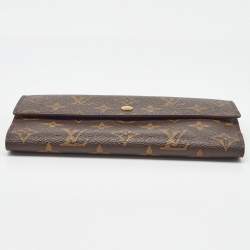 Pre Owned Louis Vuitton Monogram Canvas Sarah Long Wallet