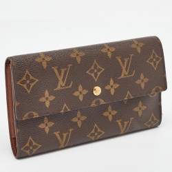 Pre Owned Louis Vuitton Monogram Canvas Sarah Long Wallet