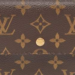 Pre Owned Louis Vuitton Monogram Canvas Sarah Long Wallet