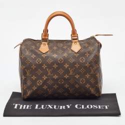 Pre Owned Louis Vuitton Monogram Canvas Speedy 30 Bag