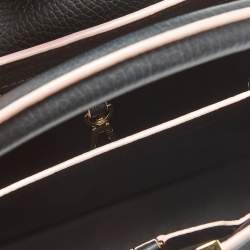 Pre Owned Louis Vuitton Black/Pink Taurillon Leather Capucines BB Bag