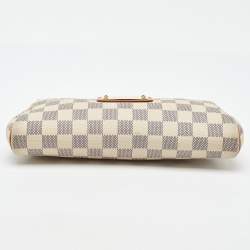 Pre Owned Louis Vuitton Damier Azur Canvas Eva Pochette Bag
