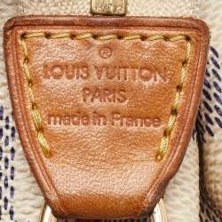 Pre Owned Louis Vuitton Damier Azur Canvas Eva Pochette Bag