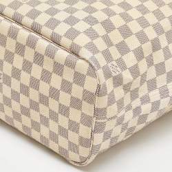 Pre Owned Louis Vuitton Damier Azur Canvas Neverfull MM Bag