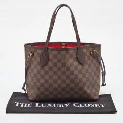 Pre Owned Louis Vuitton Damier Ebene Canvas Neverfull PM Bag