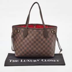 Pre Owned Louis Vuitton Damier Ebene Canvas Neverfull PM Bag