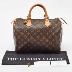 Pre Owned Louis Vuitton Monogram Canvas Speedy 30 Bag