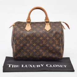 Pre Owned Louis Vuitton Monogram Canvas Speedy 30 Bag