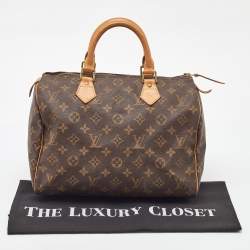 Pre Owned Louis Vuitton Monogram Canvas Speedy 30 Bag