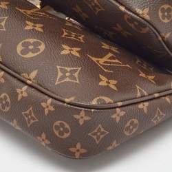 Pre Owned Louis Vuitton Khaki Monogram Canvas Multi Pochette Accessories Bag