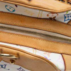 Pre Owned Louis Vuitton Brown White Monogram Multicolore Claudia