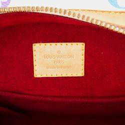 Pre Owned Louis Vuitton Brown White Monogram Multicolore Claudia